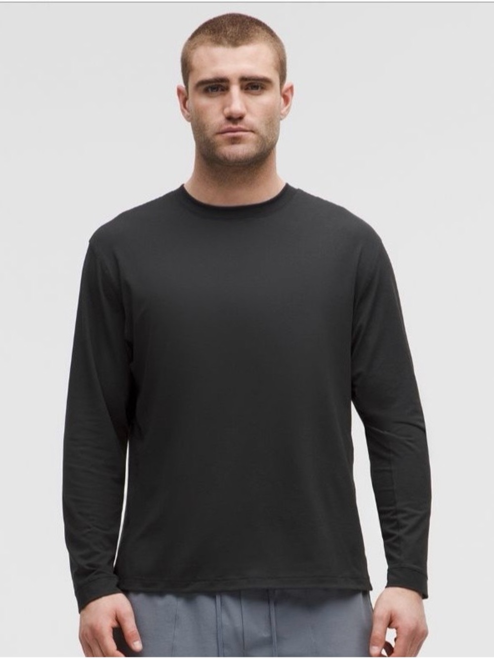 Lululemon Fast and Free Long Sleeve Black Tshirt Crewneck